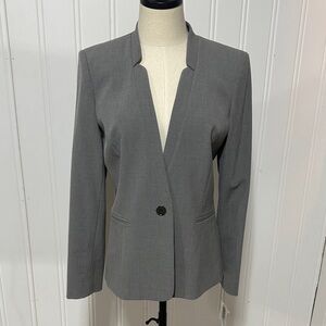 Preston & York Elena Blazer Jacket Heather Gray Size 6  NEW